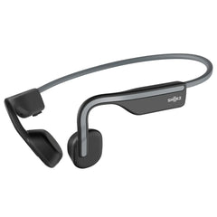 Shokz (AfterShokz) OpenMove - Open-Ear Bluetooth Sport Headphones - Bone Conduction Wireless Earphones - Sweatproof for Running and Workouts with Sticker Pack (Grey)