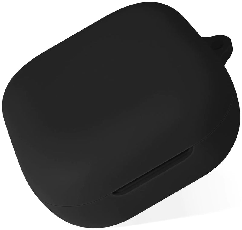 Geiomoo Silicone Case for SHOKZ OpenFit Protective Cover with Carabiner (Black)