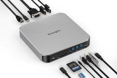 Kensington AD220S3 Dual Display Dock for Any MacBook M1/M2/M3/M4 (Software Driver Download Required); 85W Passthrough Charging (K31343WW)