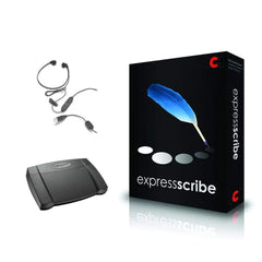 Express Scribe Pro Transcription Software with USB Foot Pedal