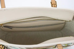 Tory Burch (144081) Emerson Small Climbing Palms Printed Canvas Tote Handbag