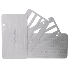 Keystone - Indestructible Steel Crypto Cold Storage Seed Backup Compatible with All BIP39 Hardware & Software Wallets Ledger Trezor KeepKey Coldcard Supports up to 24 Words (Keystone Tablet)
