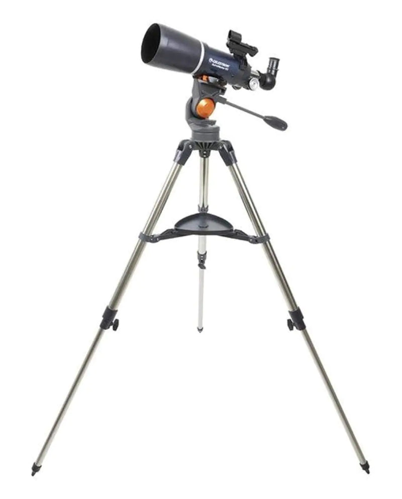 Celestron - AstroMaster 80AZS Refractor Telescope - Refractor Telescope for Beginners - Fully-Coated Glass Optics - Adjustable-Height Tripod - BONUS Astronomy Software Package