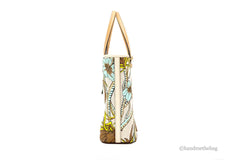 Tory Burch (144081) Emerson Small Climbing Palms Printed Canvas Tote Handbag