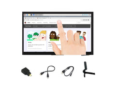 Ingcool 7 inch HDMI LCD 1024x600 Resolution Capacitive Touch Screen IPS Display Module Compatible with Raspberry Pi 4 3 2 1 B B+ A+Jetson NanoSupport Software Resolution (up to 1920×1080)