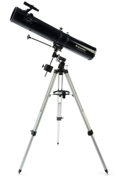 Celestron - PowerSeeker 114EQ Telescope - Manual German Equatorial Telescope for Beginners - Compact and Portable - BONUS Astronomy Software Package - 114mm Aperture