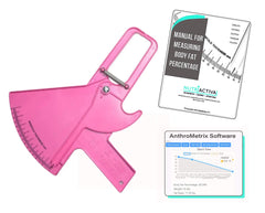 Slim Guide Style Skinfold Caliper with Body Fat Software and Multilingual Manual (Purple)
